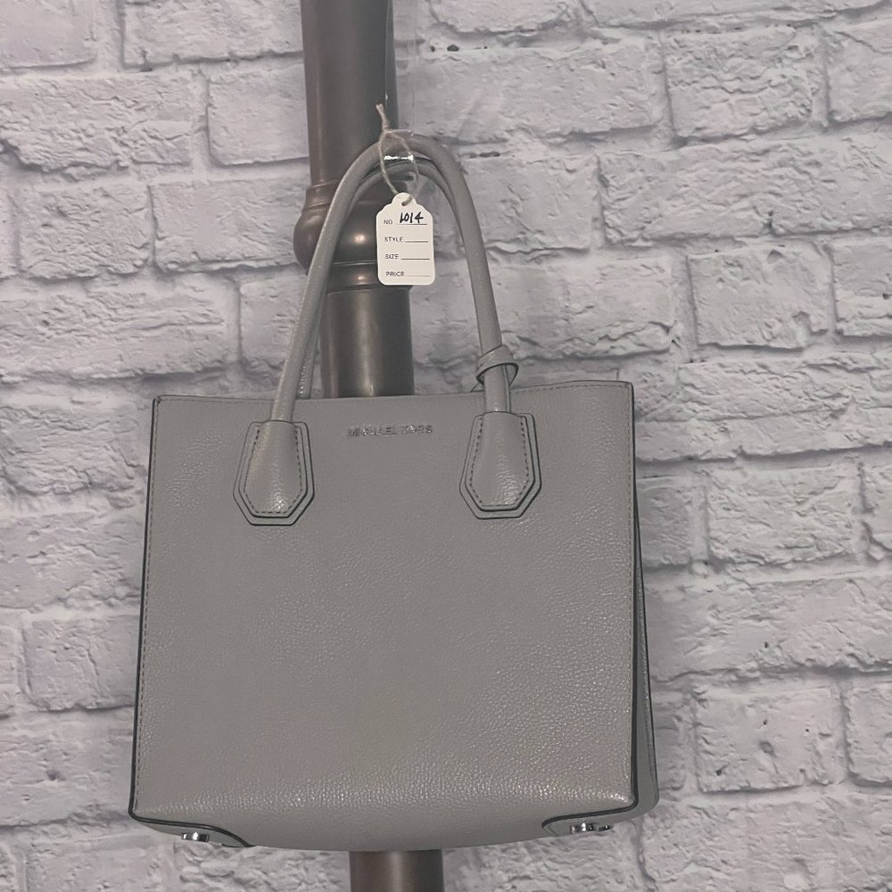 Michael Kors Grey Leather Handbag